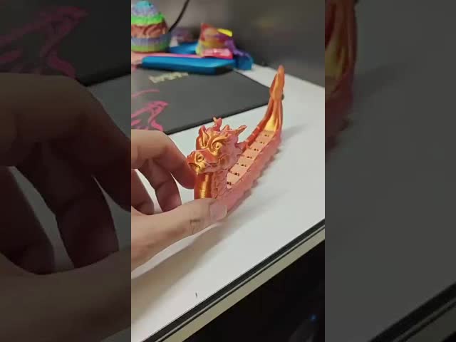 Strong Toughness PLA Filament for 3D Printer Silk Red Gold 3d Printing Filament video