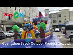 Commercial Inflatable Slide Cartoon Pvc Inflatable Bouncer Slide Children Bounce Castle Fun Slide Obstacle Course