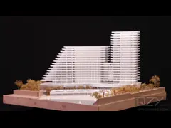 1/300 Модель Монте-Карло 3D архитектурная модель с CNC резкой и без освещения video