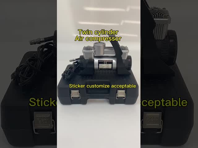 Двойная коробка компрессора воздуха металла цилиндра пластиковая с давлением наивысшей мощности видео