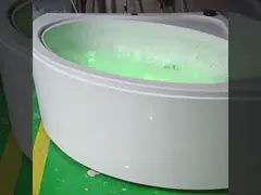Circle Waterfall Massage Bathtub With U Type Overflow System
