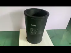 Straight Cylindrical Carborundum Graphite Crucible Fast Thermal Conductivity