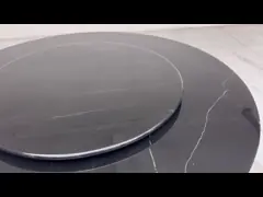 Customizable Steel Finish Dining Table With Glass Top Round Table For Home Use