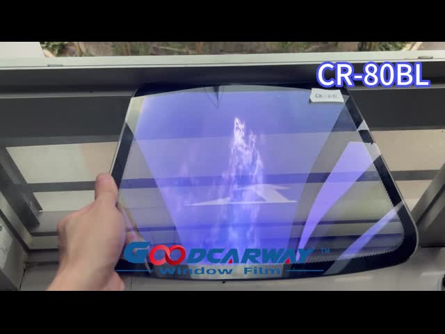 Blue Sky Color Car Window Film VLT 83% CR-80 BL Chameleon Film Visão clara 1,52m