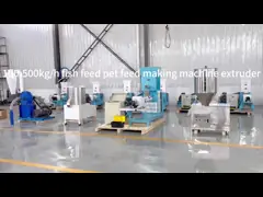 200-250kg/H Electric Dry Type Fish Feed Extruder With 6 Molds For Free