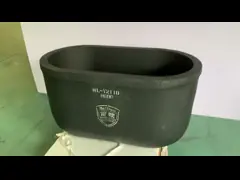 Industrial Metal Melting Silicon Carbide Graphite Crucible Oval Type High Temperature Resistance