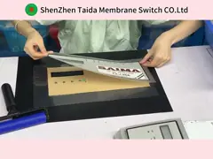 Промышленный шелковый экран печати плоский мембранный переключатель для металлоискателя video