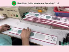 Задние окрашенные LCD окна Полиэстерная мембрана клавиатурный переключатель с клеевым слоем video