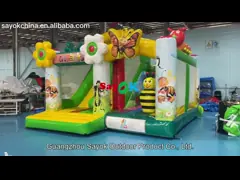 Insect Paradise Inflatable Bounce Slide Combo Jumping Castle For Amusement Park