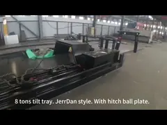 4T To 20T Usa Style Towing Truck Flatbed With Grid Carrier Deck