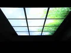 24 дюйма 2х2 6060 40W умный натуральный свет светодиодная панель сгущаемая встроенный потолок свет синий небо video