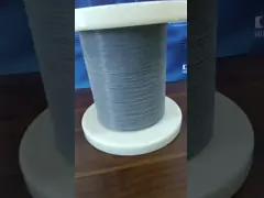 316L 14um 90*2 Филаменты с серого покрытия PFA для гибких нагревательных элементов, нагревательные коврики для инфракрасных обогревателей video