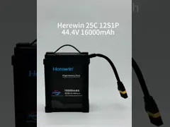 Herewin 16000 MAh 12S 44.4V 25C Lipo Интеллектуальная батарея для полета Интеллектуальная батарея для дронов video