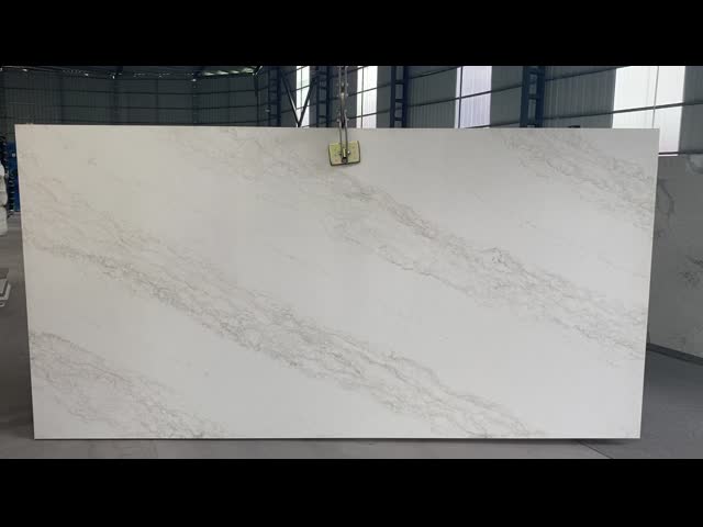 Small Particle Quartzite Slabs 30mm Thickness Quartz Kitchen Countertop