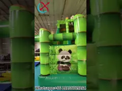 China Palm trees slope inflatable water slide 2017 China inflatable water slide with pool supplier