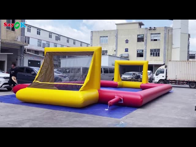 20*10*2m PVCタールイン 充電式スポーツゲーム/充電式サッカー場