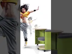 Регулируемый многоцелевой кресло с длинной спинкой ткань и сталь video