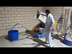 37KW triturador para tuberías de PVC línea de máquina de reciclaje de residuos plásticos