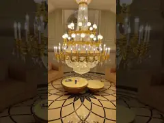 Customized Contemporary Extra Large Chandeliers With High End Crystal Pendants