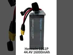 16000mAh 12S 44.4V 25C LiPo Pouch Cell Battery Herewin Батарея беспилотных летательных аппаратов video