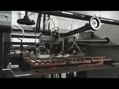 STS1050E ПЛС Автоматическая бумажная резальная машина 7500 листов/час 6300 х 4200 х 2100 video