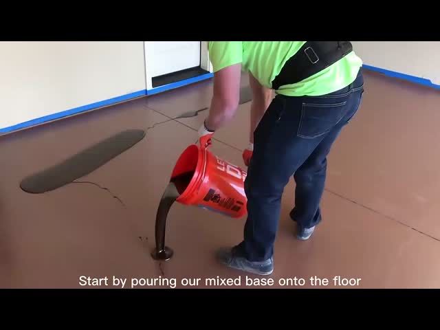 清潔性高いエポキシ塗料 超光沢 水性樹脂 塗料 TDS ビデオ