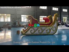 4x2m Inflatable Holiday Decorations Festival Christmas Sleigh Sled