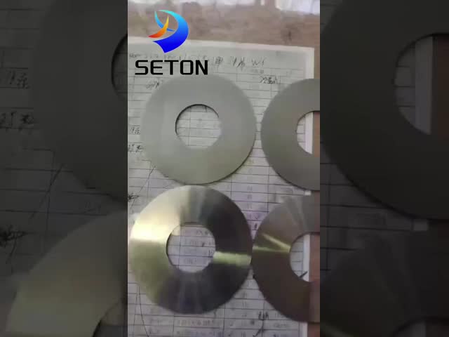 China Affordable High Precision Round Blade Industria Slitting Round Blade video