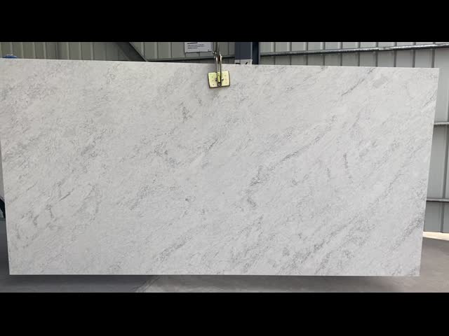 3200×1600mm 白色 カララ 石英カウンター 88~93% 石英スラブ