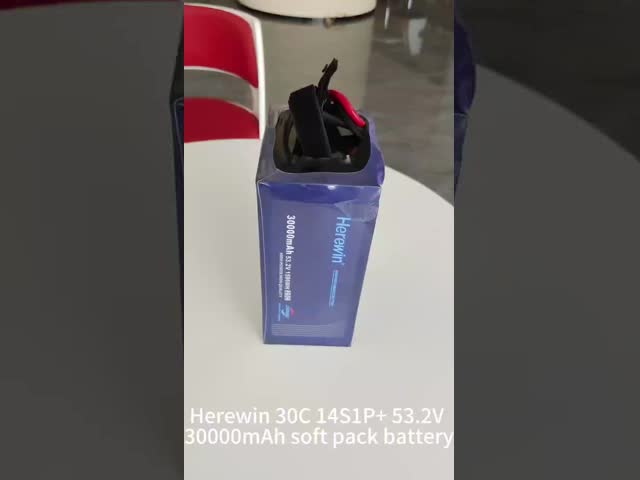 30000mAh 53.2V 25C LiPo UAV Battery In Soft Pack 14s Lipo Battery