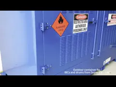 Внешний химический магазин для легковоспламеняющихся, коррозионных, токсичных в Австралии, Европе, а также IBC 1 TO 24PCS IBCS Stores video