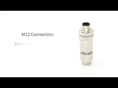 Золотопокрытый соединитель M12 4 пин IP67 для подключения сигнала и питания video