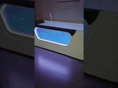 Внешняя баня с пузырьками для спа для трех человек с передним стеклом и глубокой влагой video