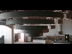 Ночной клуб Круг осветительного треска Машина треска Подъемный этап осветительный треск video