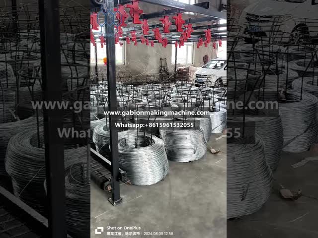 Full Automatic Gabion Mesh Machine 4m/Min Speed For Making Stone Mesh