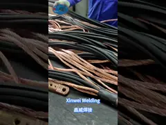 Low Kick Water Cooled Kickless Cables For Resistance Portable Spot Welder video