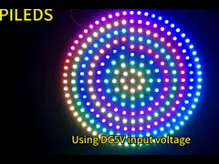 Пилеты WS2812B Smart RGBIC LED Ring Индивидуально адресуемые умные световые ленты DC5V video