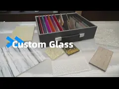 Ледяная голубая градиентная ламинированная стеклянная душевая камера Внутренняя перегородка video