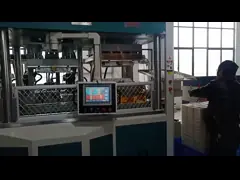 Машина пульпы высокой эффективности отливая в форму для высокомарочный промышленный упаковывать video