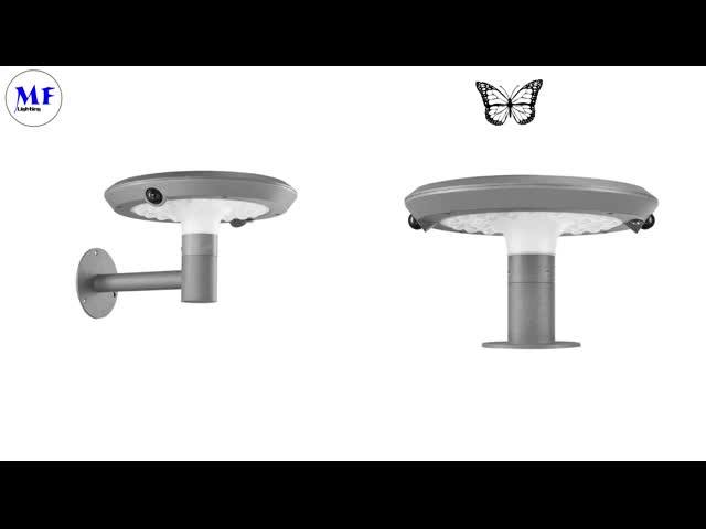 Гарантия 2 года 6.5 Вт Внешний светодиодный солнечный уличный садовый светильник IP66 водонепроницаемый 2900-6500K 2000lm Для площадки видео