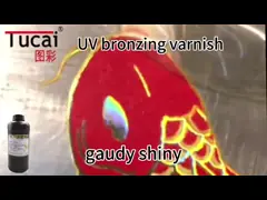 Устойчивый к износу Устойчивый к царапинам Водонепроницаемый УФ Бронзирующий лак для стеклянных плиток Обои Кожа video