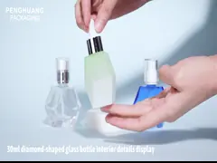 Настраиваемая уникальная форма Мороженное зеленое стекло сыворотка капельницы бутылки 30 мл бутылка эфирного масла video