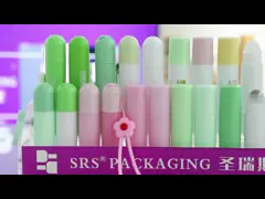 18ML 20ML 25ML Empty Plastic Roll On Bottle Custom Color Options With Lanyard Design Keychain Cap