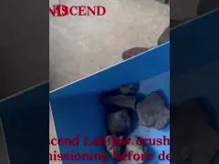 Модель PE60x100 базальтового доломитового гравия небольшой мини-лабораторный дробилка челюстей для испытаний с 50 60 кг/ч video