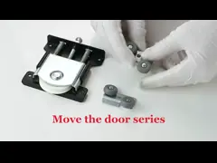 8.5cm*11cm Черный Сливер Южная Америка Сталь Тяжелое Движение Сдвижная дверь Роликовое колесо video