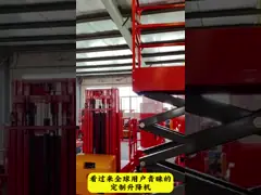 Электрические небольшие подъемные платформы для подъема ножниц для внутренних помещений для одного человека video