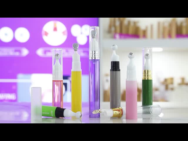 5ml 10ml 12ml 15ml Plastic Airless Roll On Bottle Eye Serum Cosmetic Packaging