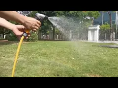 Металлический многоцелевой шланг с дымовой розеткой и стиральным пистолетом с передним клапаном управления спусковым механизмом video