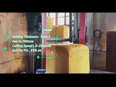 China Viscoelastic Polymer Foam Cut Machine Industrial Computer Control 6m / Min supplier