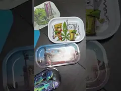 Many Kinds Of Patterns Of Weed Packaging Tray With Magnet Lid